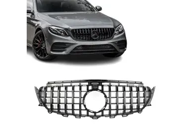 Priekinės grotelės, skirtos Mercedes W213 / S213 / C238 / A238, juodos blizgios