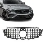 Priekinės grotelės, skirtos Mercedes W213 / S213 / C238 / A238, juodos blizgios