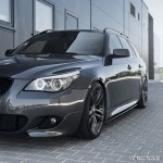 F-PERFORMANCE Poslenksčiai, komplektas skirtas BMW E60 / E61 (03-10), juodi blizgūs