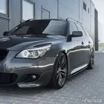 F-PERFORMANCE Poslenksčiai, komplektas skirtas BMW E60 / E61 (03-10), juodi blizgūs