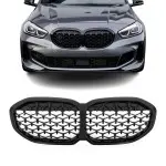 M140-style Priekinės Grotelės skirtos BMW F40 PRE-LCI (19-24), juodos blizgios