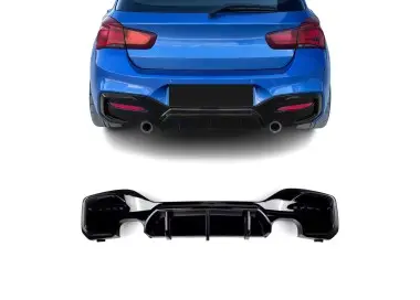 Performance Galinis Difuzorius skirtas BMW F20 / F21 LCI (15-19), M135i / M135d, juodas blizgus