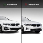 HAUER Front bumper Lip for BMW G20 / G21 (18-22) with M-Pack, glossy black