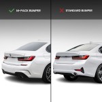 Performance rear Bumper Diffuser for BMW G20 / G21 (18-22) with M-Pack, glossy black