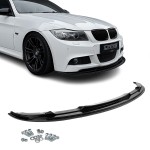 WR Priekinis Pažeminimas skirtas BMW E90 / E91 LCI M-Pack, juodas blizgus - SUSTIPRINTA VERSIJA
