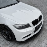 WR Priekinis Pažeminimas skirtas BMW E90 / E91 LCI M-Pack, juodas blizgus - SUSTIPRINTA VERSIJA