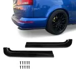 MX Galinio Bamperio Spliteriai, komplektas skirtas VW T6 / T6.1, juodi blizgūs
