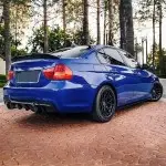 PSM style Trunk Spoiler for BMW E90, glossy black