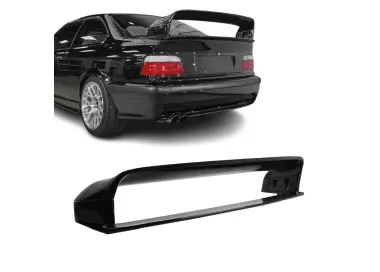LTW look galinis Spoileris su Paaukštinimais skirtas BMW E36, juodas blizgus