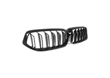 Performance priekinės Grotelės skirtos BMW G32 GT LCI (20-23), Dvigubos, juodos blizgios