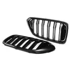 Performance priekinės Grotelės skirtos BMW G32 GT PRE-LCI (17-20), Dvigubos, juodos blizgios