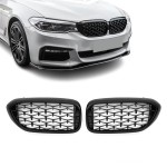 Diamond kidney Grille for BMW G30 / G31 (17-20), glossy black