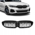 M340-look priekinės Grotelės skirtos BMW G20 / G21 (18-22), juodos blizgios