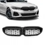 M340-look priekinės Grotelės skirtos BMW G20 / G21 (18-22), juodos blizgios