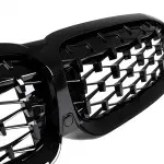 M340-look priekinės Grotelės skirtos BMW G20 / G21 (18-22), juodos blizgios