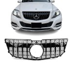 GT R Panamericana style Front Grille for Mercedes GLK X204 facelift (12-15), glossy black