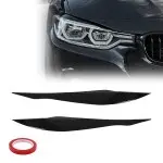 Priekinių Žibintų Apdailos komplektas skirtas BMW F30 / F31, juodos blizgios