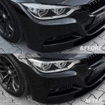 Priekinių Žibintų Apdailos komplektas skirtas BMW F30 / F31, juodos blizgios