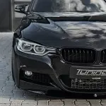 Priekinių Žibintų Apdailos komplektas skirtas BMW F30 / F31, juodos blizgios
