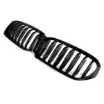Priekinės Grotelės skirtos BMW G30 / G31 / F90 LCI (21-23), juodos blizgios