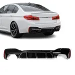M5-style Difuzorius skirtas BMW G30 / G31 su M-Pack, juodas blizgus