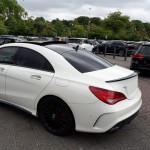 Galinio dangčio Spoileris skirtas Mercedes CLA C117 (W117), juodas blizgus