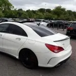 Galinio dangčio Spoileris skirtas Mercedes CLA C117 (W117), juodas blizgus
