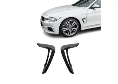 Apdailos ant priekinių sparnų, komplektas, skirtas BMW F32 / F33 / F36 (13-17) PRE-LCI, juodos blizgios