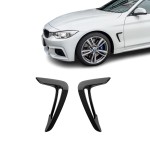 Apdailos ant priekinių sparnų, komplektas, skirtas BMW F32 / F33 / F36 (13-17) PRE-LCI, juodos blizgios
