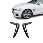 Apdailos ant priekinių sparnų, komplektas, skirtas BMW F32 / F33 / F36 (13-17) PRE-LCI, juodos blizgios