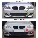 Fog light Grille for BMW E60 / E61 M5 style bumper, left side