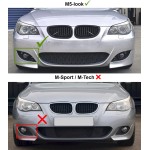 Priešrūkinių žibintų Grotelės, dešinės pusės, BMW E60 / E61 M5 look buferiui