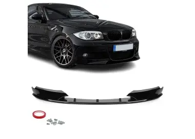 WR Priekinis Pažeminimas skirtas BMW E82 / E88 su M-Sport bamperiu, juodas blizgus
