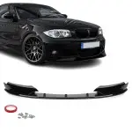 WR Priekinis Pažeminimas skirtas BMW E82 / E88 su M-Sport bamperiu, juodas blizgus