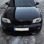 WR Priekinis Pažeminimas skirtas BMW E82 / E88 su M-Sport bamperiu, juodas blizgus