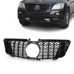 GT R Panamericana style Front Grille for Mercedes ML W164 (05-08), glossy black