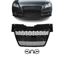RS-style front Grille for Audi TT (06-14), glossy black