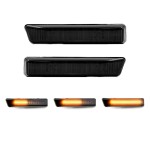 Sequential LED side indicators set for BMW E36 / X5 E53, smoked