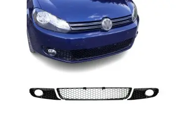 Apatinės standartinio bamperio Grotelės, komplektas skirtas VW Golf MK6, juodos blizgios