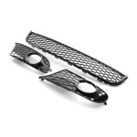 Lower Grille set for VW Golf MK6 front standard bumper, glossy black