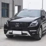 GT R Panamericana išvaizdos Priekinės Grotelės skirtos Mercedes ML W166 (11-15), chromuotos