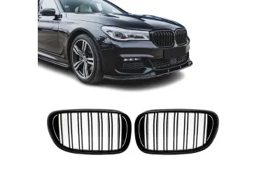Performance priekinės Grotelės skirtos BMW G11 / G12 (15-19), Dvigubos, juodos blizgios
