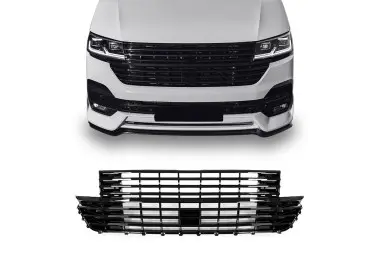 Priekinės Grotelės be ženkliuko skirtos VW T6.1 (19-), juodos blizgios