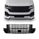 Front badgeless Grille for VW T6.1 (19-), glossy black