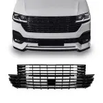 Priekinės Grotelės be ženkliuko skirtos VW T6.1 (19-), juodos blizgios