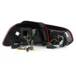 R20 išvaizdos LED Galiniai Žibintai su Dinaminiais posūkiais, komplektas skirtas VW Golf MK6 (08-13)