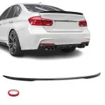 Performance galinio dangčio spoileris tinkantis BMW F30 / F80 (11-18), blizgus juodas