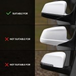 M style mirror caps set for F10, F11, F07, F06, F12, F13, F01, glossy black