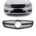 C63 išvaizdos Priekinės Grotelės skirtos Mercedes W204 / S204 / C204 (07-14), juodos blizgios
