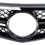 C63 išvaizdos Priekinės Grotelės skirtos Mercedes W204 / S204 / C204 (07-14), juodos blizgios